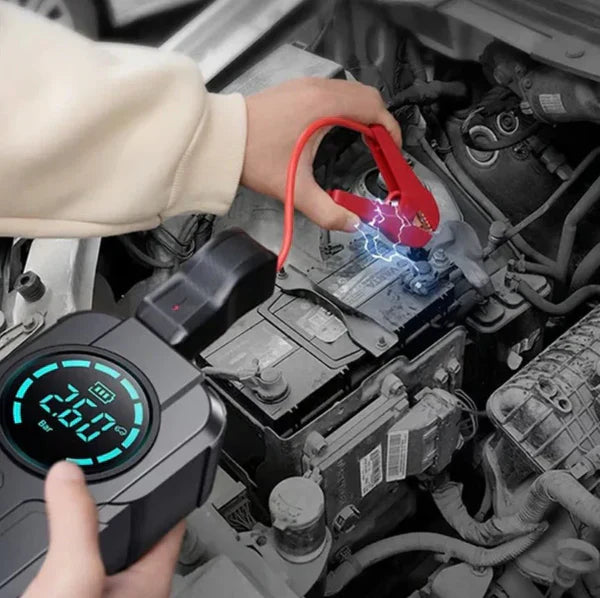 Tijarah Cart™Jump Starter With Air Pump جهاز تشغيل البطارية مع منفاخ هواء