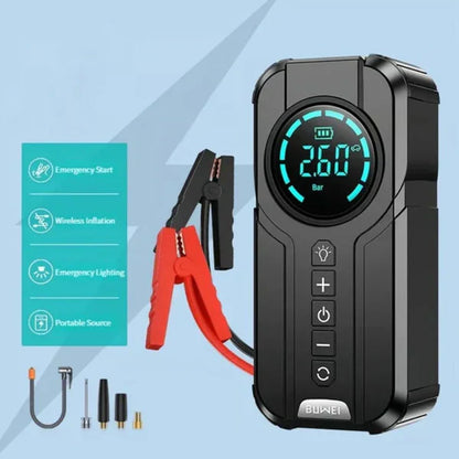 Tijarah Cart™Jump Starter With Air Pump جهاز تشغيل البطارية مع منفاخ هواء